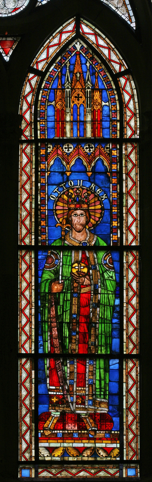 Window w13 depicting Emperor Otto II (stained glass)