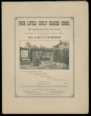 Four Little Curly Headed Coons, 1891 (print)