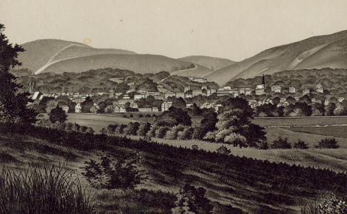 Malvern, View from the Valley (litho)