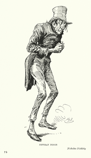 Illustration for Nicholas Nickleby by Charles Dickens (litho)