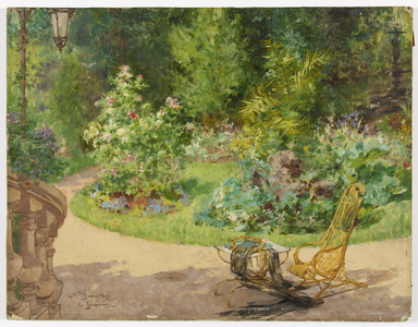 Avenue d'Eylau garden, 1885 (painting)