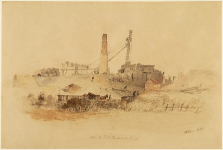 The A Pit, Fawden Colliery (w/c on paper)