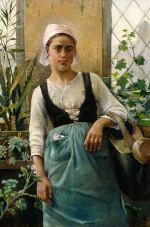 The Garden Girl, 1885 (oil on canvas)