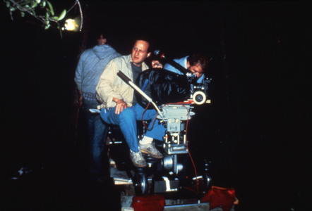 On the set Michael Mann, 1986 (photo)