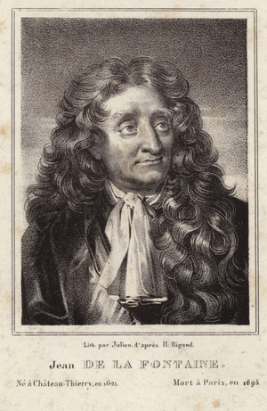 Portrait of Jean de La Fontaine (engraving)