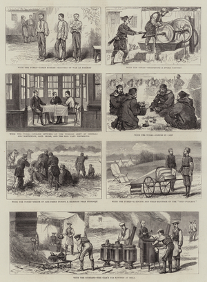 With the Turks and Russians (engraving)