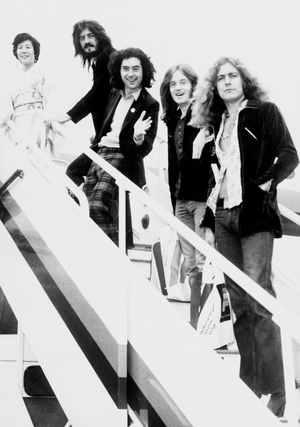 Led Zeppelin, 1972 (b/w photo)
