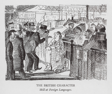 The British Character, Skill at Foreign Languages (litho)