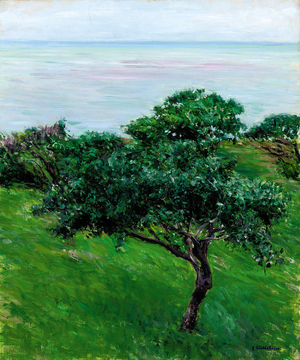 Apple Trees by the Sea, Trouville, 1880 (oil on canvas)