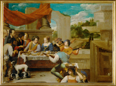 Lazarus and the rich spendthrift … (painting on canvas)