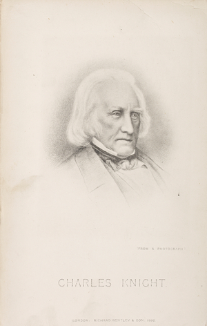 Portrait of the author, Charles Knight.