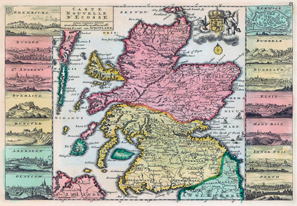 18th century map of Scotland