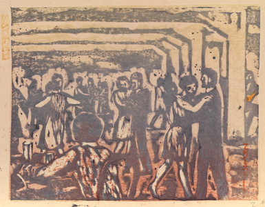 #30 Dance Hall from '100 Views of New Tokyo', 1930 (woodblock print)