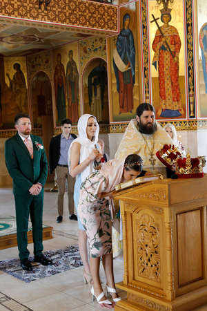 Wedding in Curchi monastery, Moldova (photo)