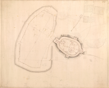 Plan of the fortress of Bangalore, 1791.