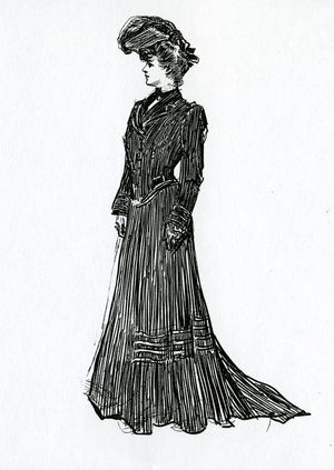 A Gibson Girl, c.1902 (litho)