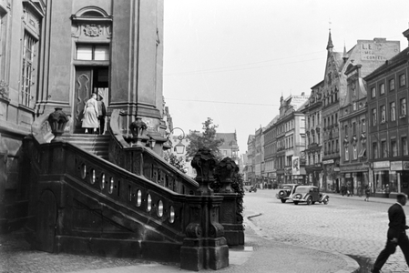 A trip to Liegnitz, Germany 1930s (b/w photo)