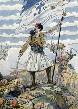 Allegory of the “hymn to freedom”, around 1900 (Illustration)