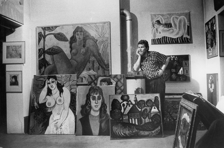 Richard Fremund, one of Czechoslovakia's young painters …, 1956 (photo)