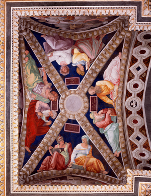 Renaissance - Painting : Chapel of St. Michael - vault - Sibille and Prophets - Trinita dei Monti, Rome, Italy