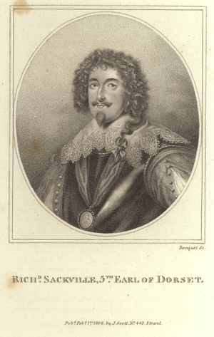 Richard Sackville the 5th Earl of Dorset (engraving)