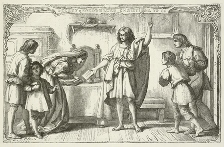 Illustration for The Pilgrim's Progress by John Bunyan (engraving)