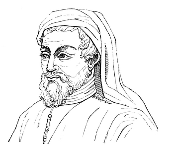 Portrait of Geoffrey Chaucer (engraving)