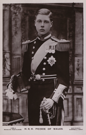Prince Of Wales (b/w photo)