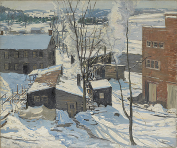 The Powerhouse, Falls Village, Connecticut, c.1914 (oil on canvas)