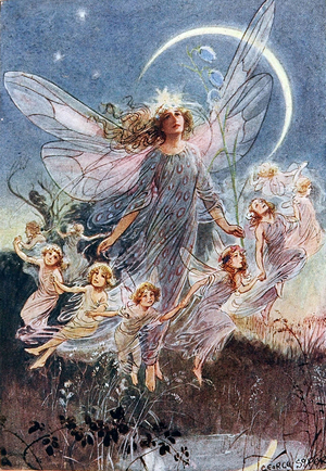 1920s UK Fairies Book Plate, 1920s