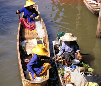 Thailand floating market, 1999 (photo)