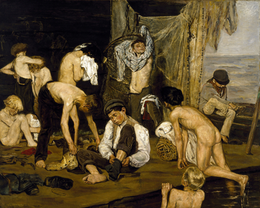 Swimmers, 1875-77 (oil on canvas)