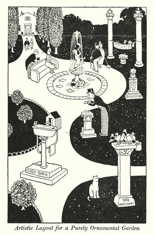 Artistic Layout for a Purely Ornamental Garden (litho)
