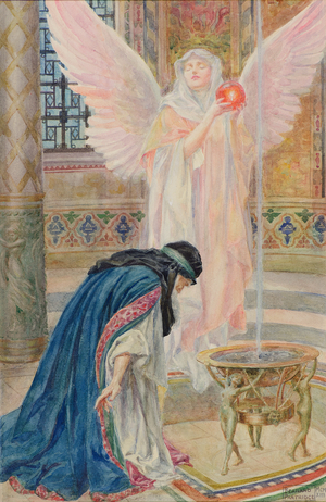 Rabbi Ben Ezra [Illustration for Punch], 1913 (w/c)