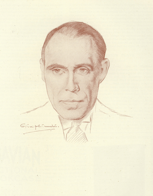 E Temple Thurston, Anglo-Irish, poet, playwright and author (litho)