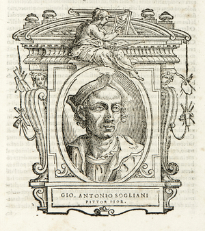 Milan, Biblioteca Braidense, Vite de piv excellent, Giorgio Vasari 1568, Giovanni Antonio Sogliani