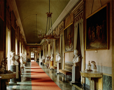 Gallery of the Castello Ducale in Aglie near Ivrea