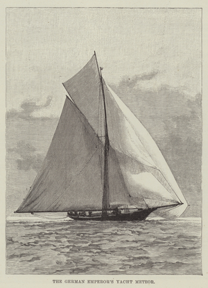 The German Emperor's Yacht Meteor (engraving)