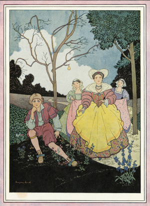 The Nut Tree (colour litho)