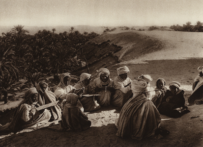 A Koran school in El-Oued (b/w photo)