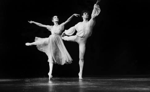 At the Palais des Congres, Representation Of The Ballet “Romeo Et Juliet” D A New Choreography By Rudolfnoureev With Patrick Dupond And Monique Loudieres On April 8, 1984 Neg: Cx17754 (b/w photo)