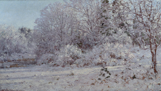 Snow in Munich, 1909 (oil on canvas)