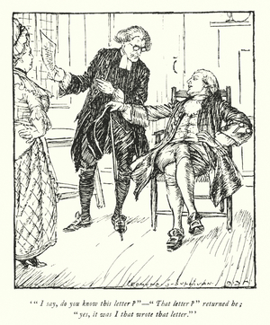 Illustration for The Vicar of Wakefield by Oliver Goldsmith (litho)