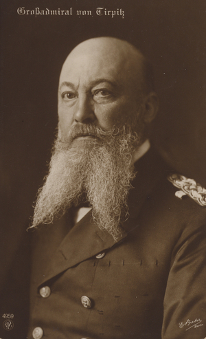 Grand Admiral von Tirpitz (b/w photo)