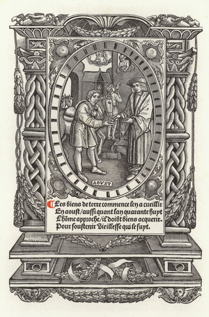 The Twelve Ages of Man: August (litho)