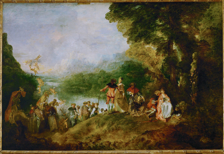 The Embarkation for Cythera, 1717 (oil on canvas)