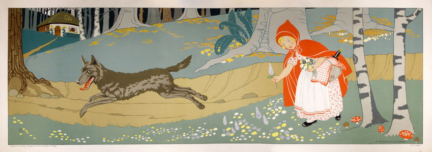 Little Red Riding Hood, 1937 (chromolithograph print)