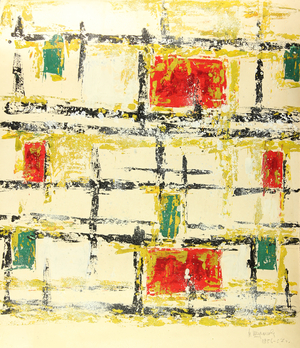 Composition, 1956 (tempera on paper)