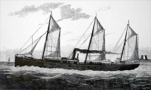 A refrigerated ship
