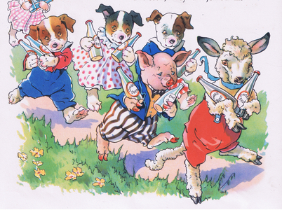 They bought every bottle of Ginger pop in the shop (colour litho)